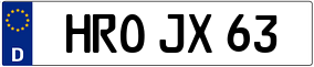 Trailer License Plate